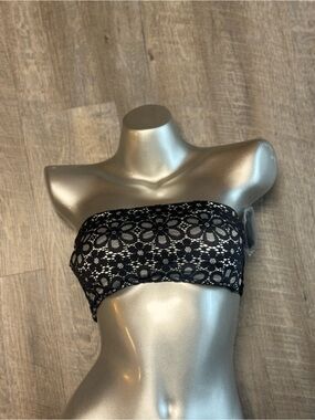 Victoria's Secret Black Lace Bandeau B12